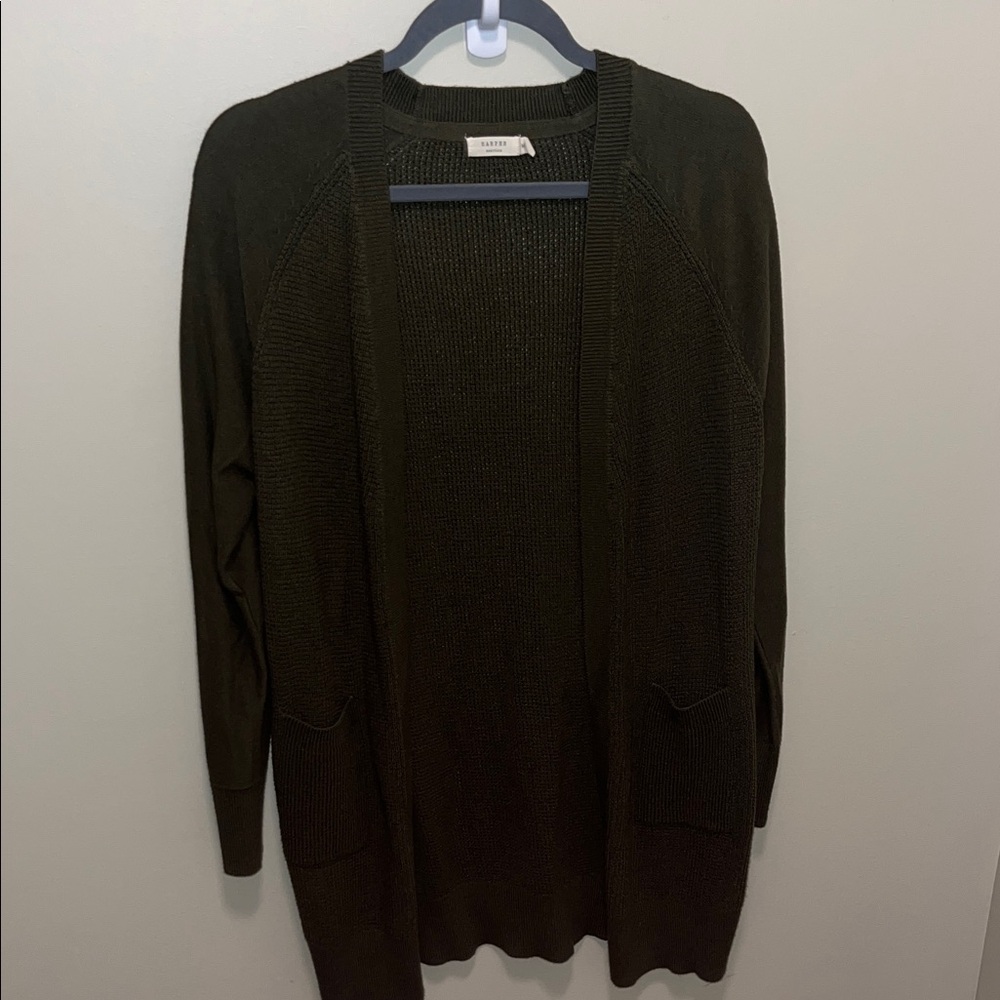 Elegant Olive Cardigan - Picture 1 of 5